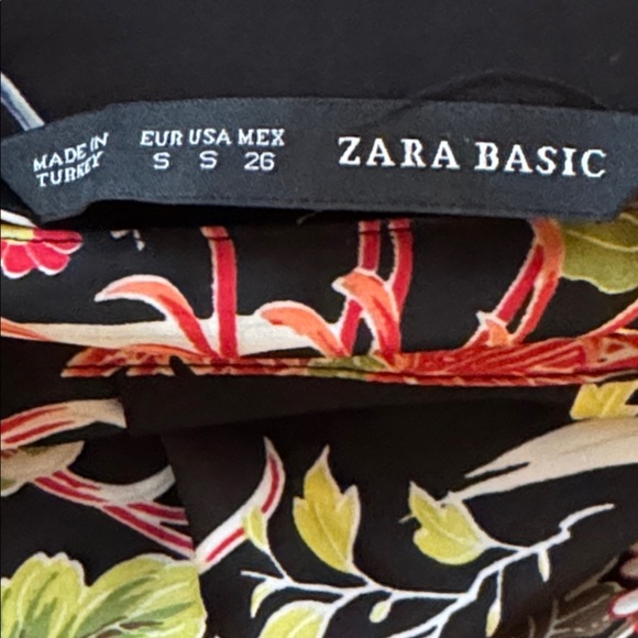 ZARA BASIC Floral Mini Wrap Skirt - Picture 5 of 5